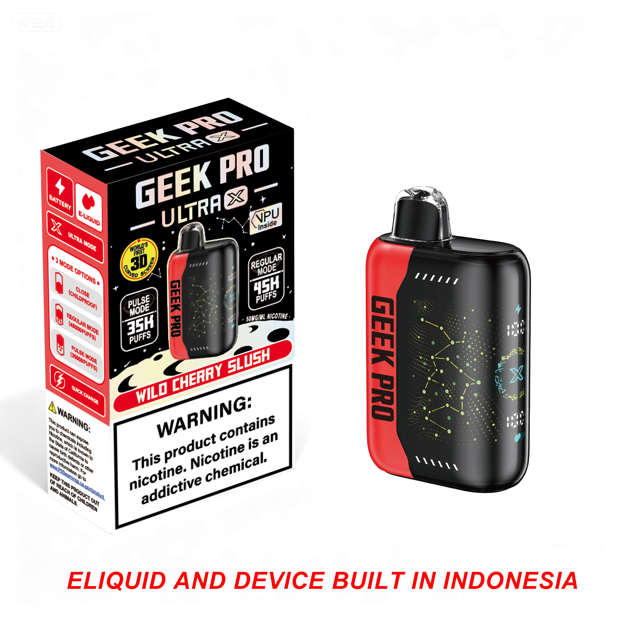 Geek Por Ultra X 45K Nicotine Vape INTRODUCTION
