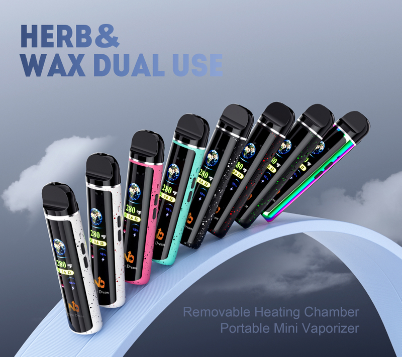 Portable Mini Dual Use Vaporizer for Herb and Wax with Removable Heating Chamber OEM ODM