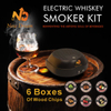 Wooden Cocktail Smoker Box Electric Whiskey Infusion Kit with OEM ODM Custom Options