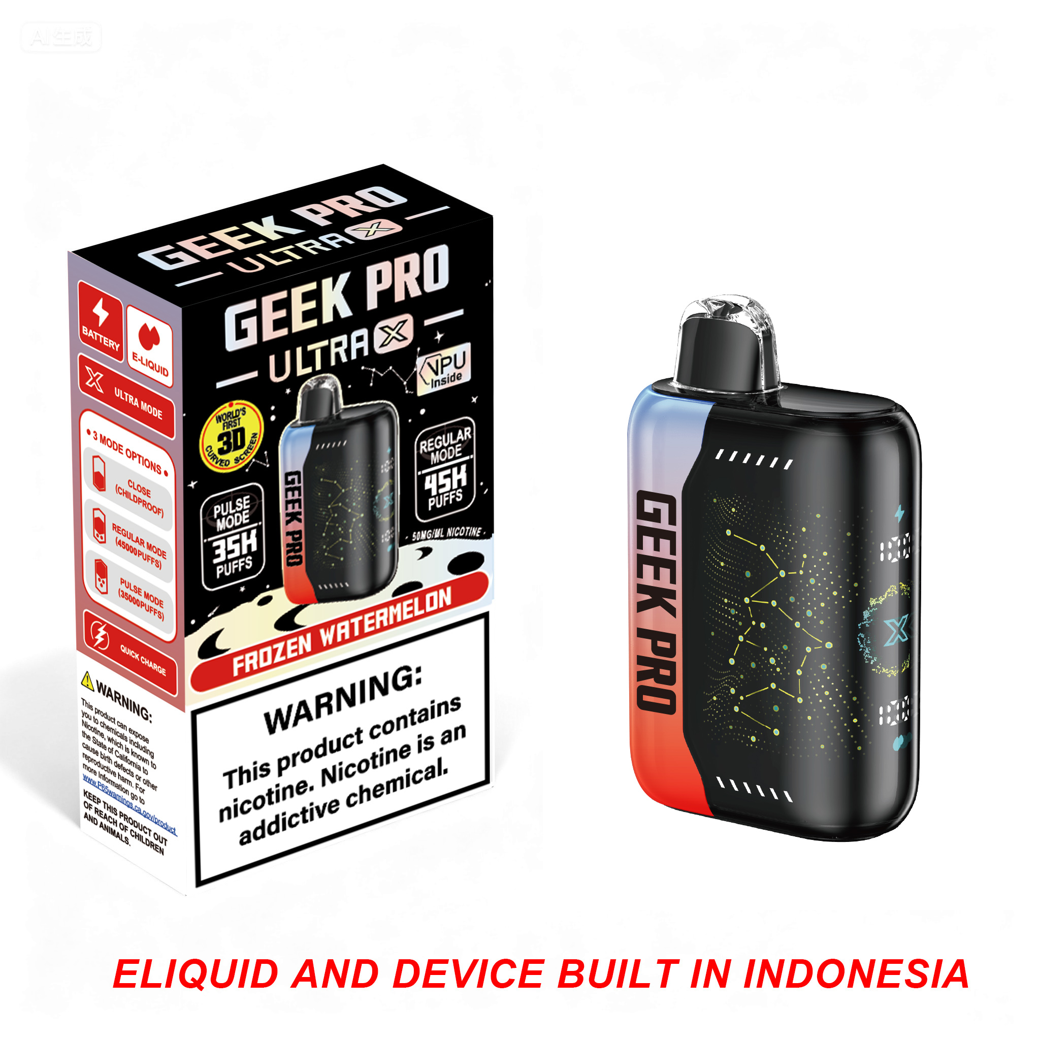 Geek Por Ultra X 45K Nicotine Vape INTRODUCTION