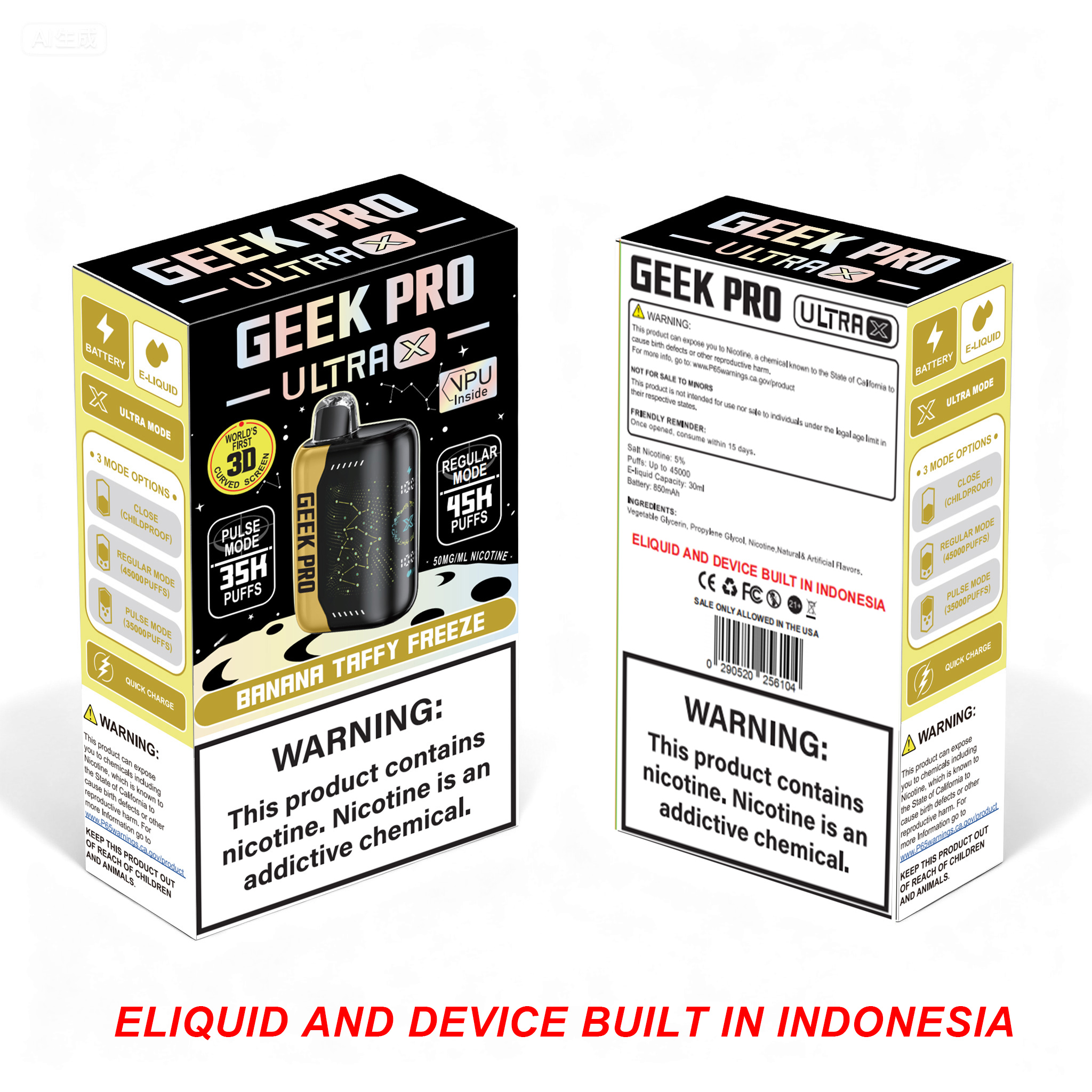 Geek Por Ultra X 45K Nicotine Vape INTRODUCTION